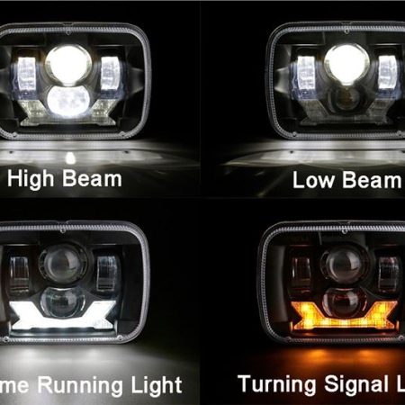 Lampu Suluh Trak Diketuai 2021 Untuk Lampu Kepala Jeep YJ 5x7 Inci Untuk Cherokee XJ