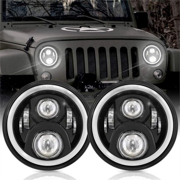 7 Inci LED Headlamps For Jeep Wrangler JK 2007-2017