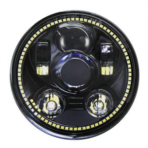 DOT E-Mark Diluluskan 5.75 inci LED Projektor Lampu Clear Clear Chip Super Bright Waterproof Untuk Harley Motorcycle