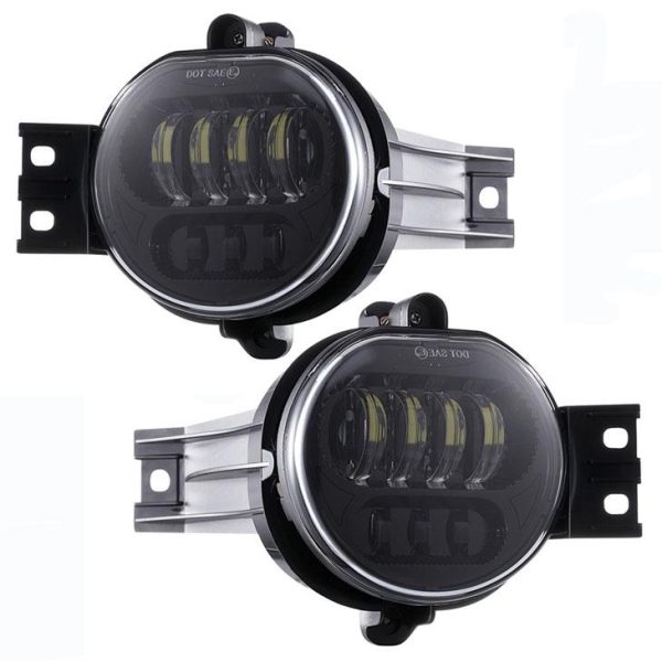 Dot Light Fog Fit Untuk 2003 2004 2005 2006 2007 2008 2009 Dodge Ram 1500-3500 Chrome Black Bezel Fog Lights