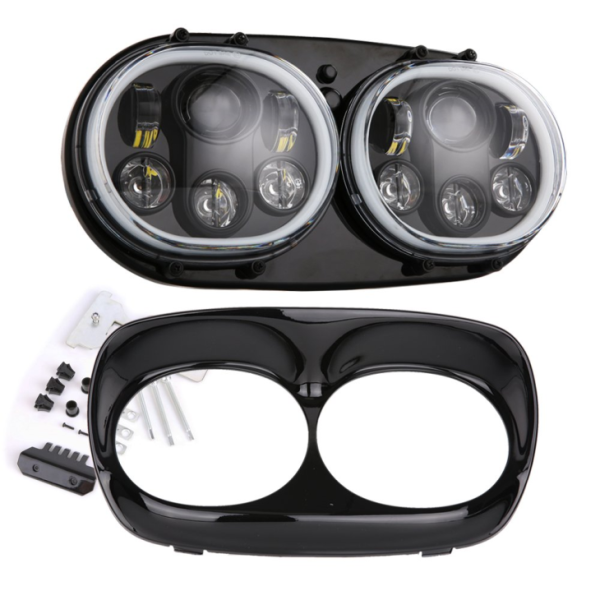 Harley-Davidsion Motorcycle Double Headlight