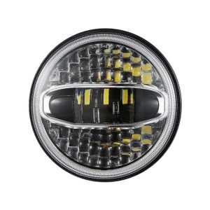 Lampu LED 7 inci untuk Jeep Wrangler JK dan Harley