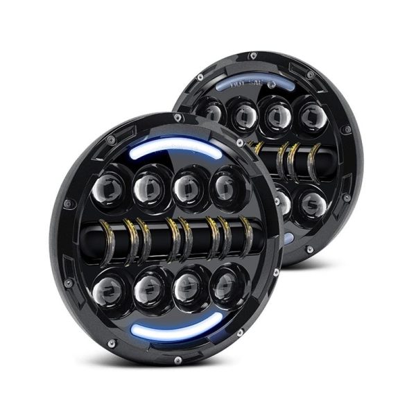 Led 7 Inch Wrangler Aksesori Motosikal Dipimpin Lampu Depan