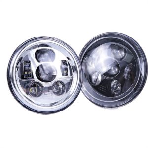 Lampu Depan LED Morsun 12v 24v 58w Untuk Lampu Wrangler JK 7inch Bulat Lampu Ringan Tinggi