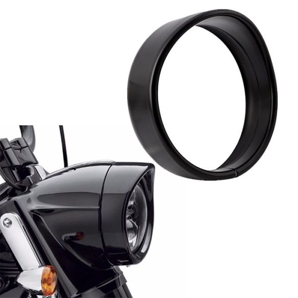 Lampu Depan Morsun 5.75 inci Menghias Trim Ring Untuk Cap Harley