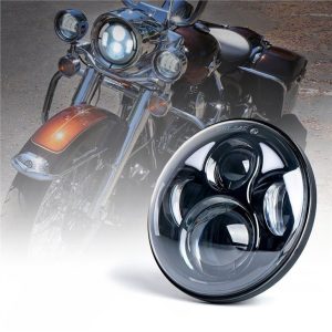 Lampu Suluh Pusingan Morsun 5.75inch Untuk Harley Davidson 12v 24v H4 Headlamp