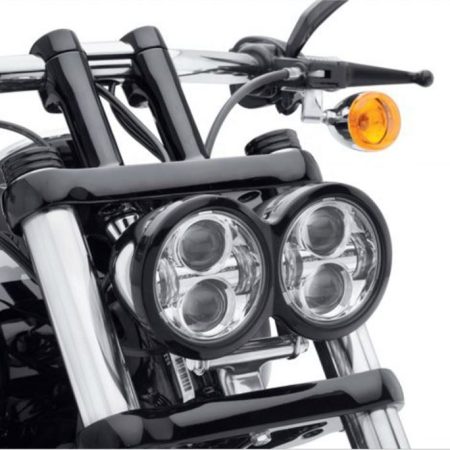 Morsun 5inch Double Headlight Untuk Motosikal Tinggi Rasuk Tinggi Bulat Kepala Projektor