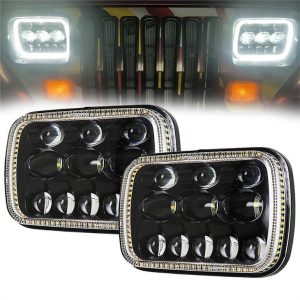 Morsun 5x7 Inch Square Headlight Untuk Projektor LED LED Jeep GMC Ford Chevrolet