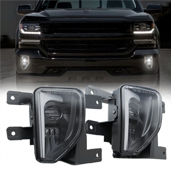 Lampu Kabus Dipasang Bumper LED Morsun Untuk Penggantian Kit Chevy Silverado 1500 2016 2017 2018