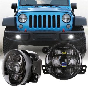 Lampu Pemanduan Morsun Bampar Hadapan Projektor Lampu Kabus LED Untuk Jeep Wrangler JK 2007-2017