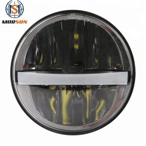 Morsun Pusingan LED Lampu Suluh Untuk Motosikal Harley 5 3/4 H4 Diketuai Rasuk Rendah Tinggi