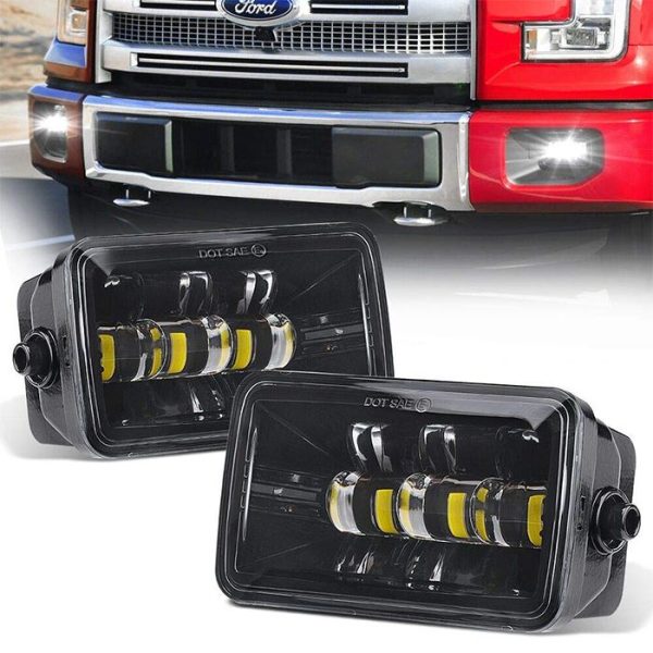 Lampu Kabus LED Morsun Square Super Bright Ford F150 2015 Lampu Kabus Persegi 2200LM