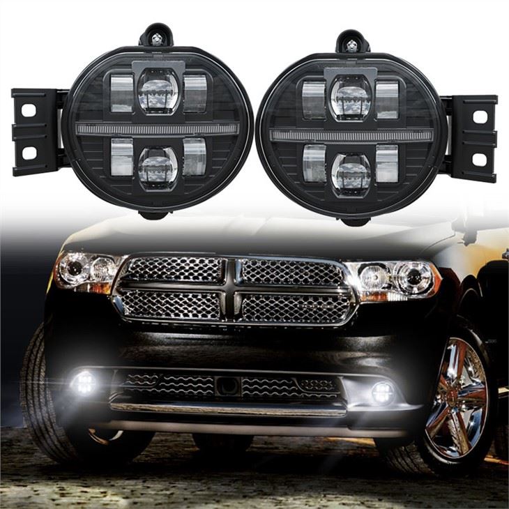Lampu Kabus LED Naik Taraf Morsun Untuk Aksesori Dodge Ram Durango 1500 2500 3500 Lampu Laluan Bumper LED