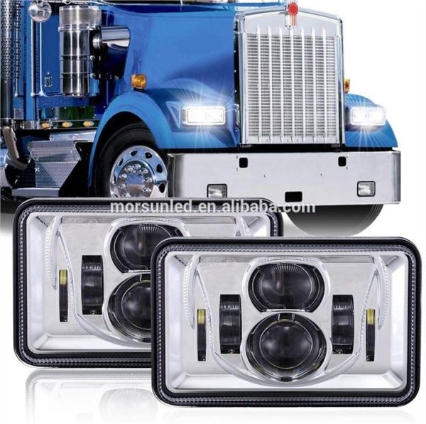 Lampu Utama Segi Empat Tepat Untuk Peterbilt 379 378 357 Peterbilt 379 Penukaran Lampu Suluh Selepas Pasaran