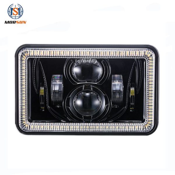 Aksesori Trak 4x6 '' Led Halo Headlight Auto sistem pencahayaan